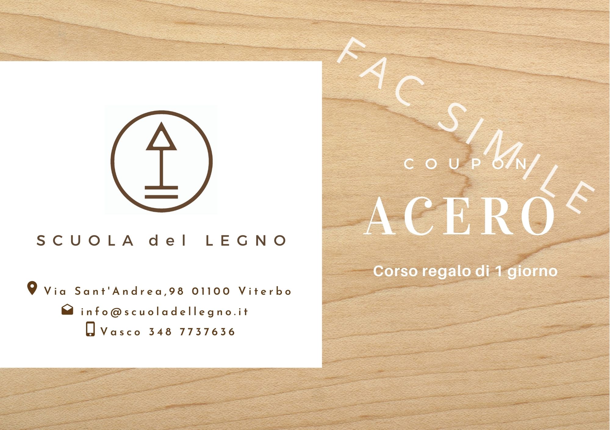 CORSO LAVORAZIONE ARTISTICA DEL LEGNO 40H